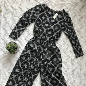 NWT Anthropologie Checkered Jumpsuit/Romper